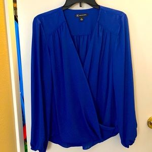 Women’s Long Sleeves Surplice INC International Concepts Tops